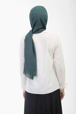 Manolyaşal İslamic Hijab Aerobin Caz Şal Zümrüt