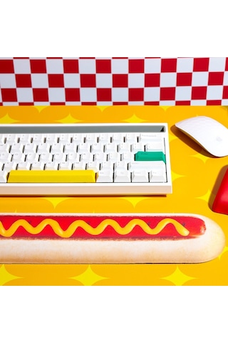 Mustard Hot Dog Silikon Klavye Desteği