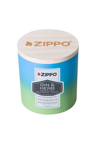 Zippo Odor-masking Candle - Koku Giderici Mum Gin & Herb Mavi