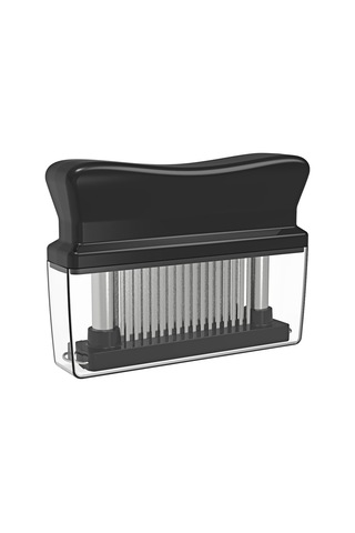 48 Paslanmaz Çelik İğne Bıçaklı Et Yumuşatıcı Et Yumuşatma Siyah Siyah