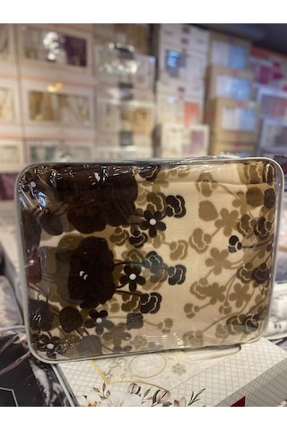 Sarar Çift Kişilik Battaniye- Bahar Kahverengi Kahve