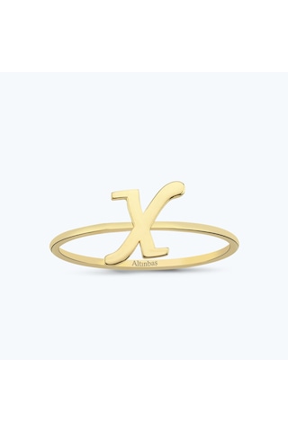 Altınbaş Altın X Harfi Yüzük Xyzıntgk01-25295