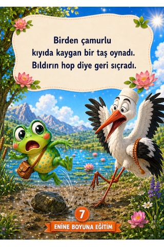 Hacı Leylek Ve Bıldırın Kurbağası Okuma Kitap Seti 10 Kitap