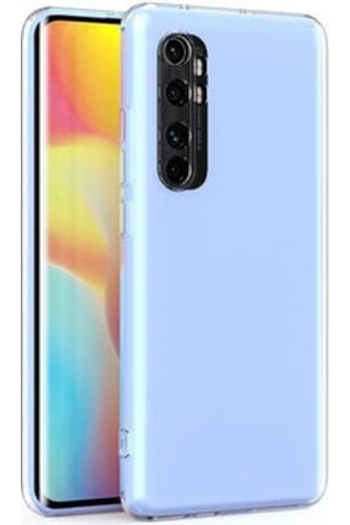 Xiaomi Mi Note 10 Lite İle Uyumlu Kılıf Şeffaf Kamera Korumalı Esnek Silikon Telefon Kılıfı Kapak