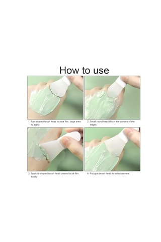 4 Adet Mini Spatula Maske Fırçası- Kolay Sürülebilir