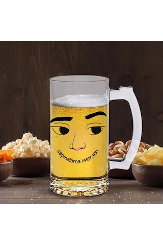 Saçmalama İstersen Tasarımlı Bira Bardağı
