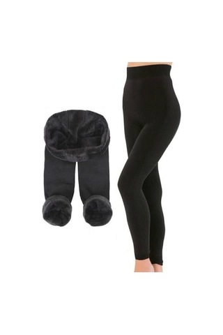 Bonbonetti Chocolate Baby & Kids Yüksek Bel Termal Içi Peluş Tayt SiYAH