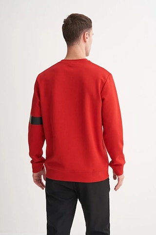 Cazador Dynamic Regular Fit Pamuk Karışımlı Scuba Sweatshirt Kırmızı