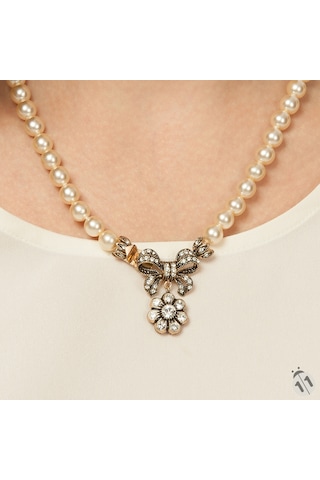 Papatya Elmas Montür Inci Kolye - Muhteşem Yüzyıl - Sevgiliye Hed Sarı