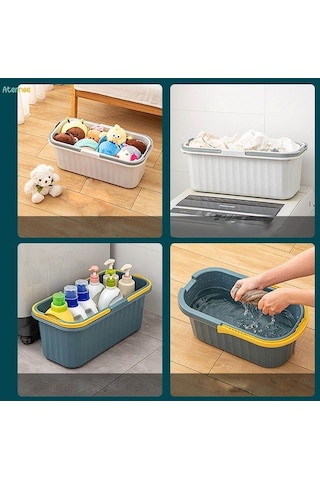 Prestigegoods Araba Ve Ev Temizliği İçin Pp Malzemeli Su Kova, S Mavi, Kullanışlı Boyutlar