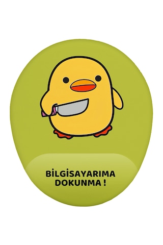 Bela Ördek Bilgisayarıma Dokunma Kaymaz Buruşmaz Kırılmaz Bilek Destekli Mouse Pad Yeşil Bela Ördek Bilgisayarıma Dokunma Kaymaz Buruşmaz Kırılmaz Bilek Destekli Mouse Pad Yeşil