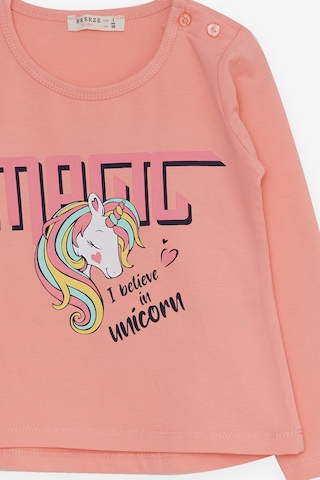 Breeze Kız Çocuk Taytlı Takım Unicorn Baskılı 1.5-5 Yaş, Somon