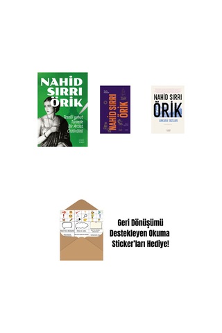 Teselli Yahut Turnede Bir Artist Öldürüldü + Nahid Sırrı Örik - Toplu Öyküler Ciltli + Ankara Yazıları + Okuma Sticker'ları