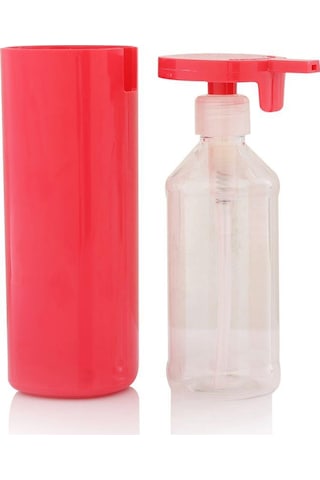 Soft Pembe Şeffaf Akrilik Sıvı Sabunluk 250 Ml Pembe