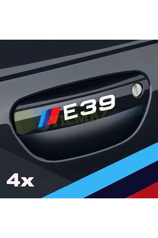 Bmw M Logo Kapı Kolu Oto Sticker E46 E90 E60 E39 E36 F30 F10 E70 10 X 1,7 Cm