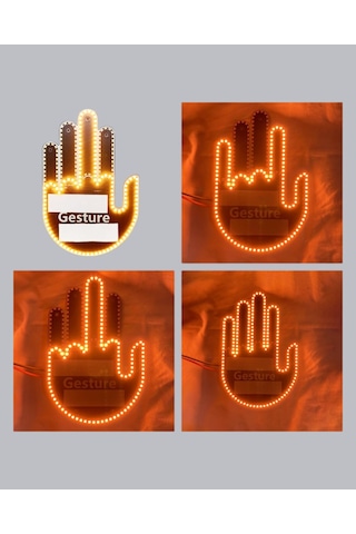 176 Led Amber Renkli El Hareketiyle Edilen Motosiklet Dönüş Sinyali - 15000
