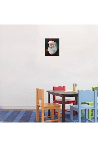 5d Elmas Boyama Noel Baba Tam Yuvarlak Matkap Noel Süslemeleri Çapraz Dikiş 40x50cm