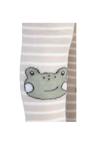 Syncticaret Frog Bebek Erkek Külotlu Çorap, 6-18 Ay, Yeşil Çok Renkli