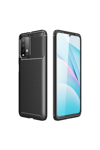 Apsuwa Xiaomi Redmi Note 9 4g Kılıf Negro Karbon Fiber Silikon