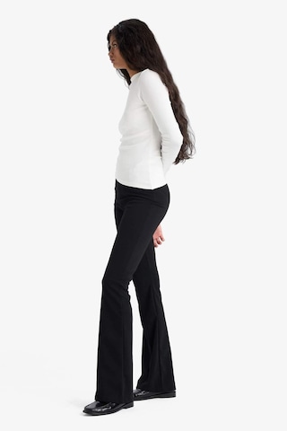 Defacto Flare Fit Yüksek Bel İspanyol Paça Uzun Krep Pantolon F9166ax25wnbk81 Siyah