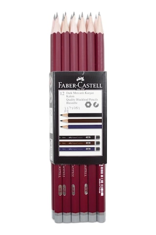 Faber-castell Dark Mercanlı Hb Kurşun Kalem 12 Adet Siyah