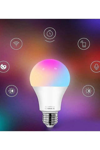 Akıllı Rgb Led Lamba Ampul 9w 50hz 800 Lümen Çok Renkli