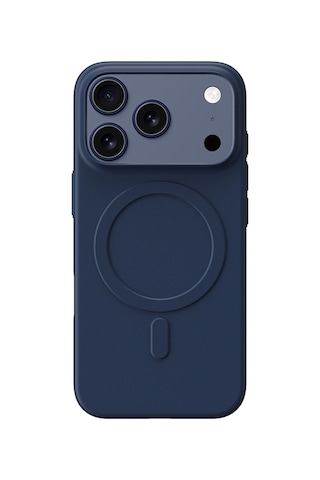 Apple Uyumlu iPhone 17 Pro Max Kılıf M-safe Şarj Özellikli Amazingthing Minimal Air Serisi Kapak Mavi Mavi
