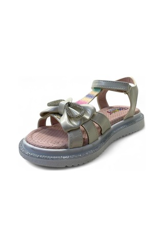 516 Kız Çocuk Taşlı Sandalet Krem