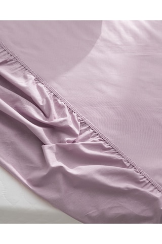 Madame Coco Manon Çift Kişilik %100 Pamuk Ranforce Lastikli Çarşaf - Açık Mürdüm Çok Renkli