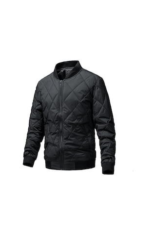 Kışlık Pamuklu Ceketler, Erkek Dik Yaka Fermuarlı Montlar, Günlük Ceketler, Erkek Hırkaları, Erkek Giyim Yeşil