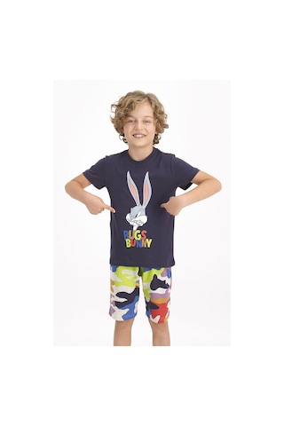 Bugs Bunny Lisanslı Antrasit Erkek Çocuk Bermuda Takım