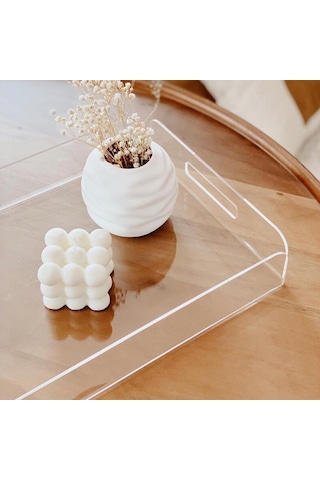 Şeffaf Tepsi Pleksi 20x30x5cm Diğer