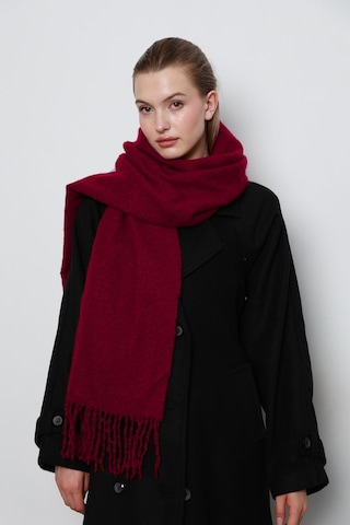 Home Unisex Premium Soft Buklet Atkı Bordo