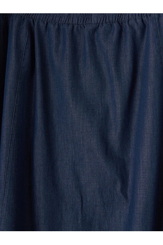 Lc Waikiki Siyah Beli Lastikli Kloş Jean Etek