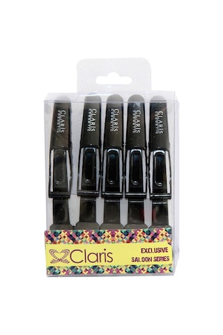 Claris C-32203 Yarasa Saç Pensi Siyah 5li