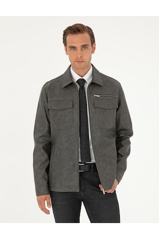 Pierre Cardin Erkek Antrasit Deri Mont-kaban 50300561-070 Antrasit