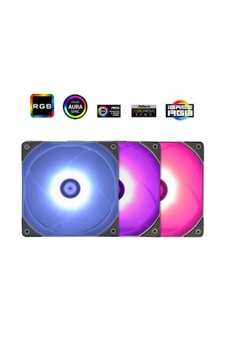 Thermalright Tl-c12r-l Rgb 120mm Siyah 3 Lü Kasa Fanı