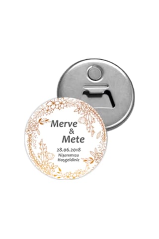 Metal Magnet Açacak 24 Adet Lila