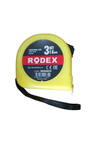 Rodex Şerit Metre 16mm 3 Metre