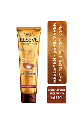Elseve Mucizevi Yağ Kuru Saçlar için Güzelleştirici Bakım Kremi 150 ML