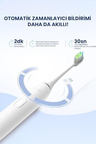 Smart Sonic Elektrikli Şarjlı Diş Fırçası 180 Gün Şarj Süresi Lacivert