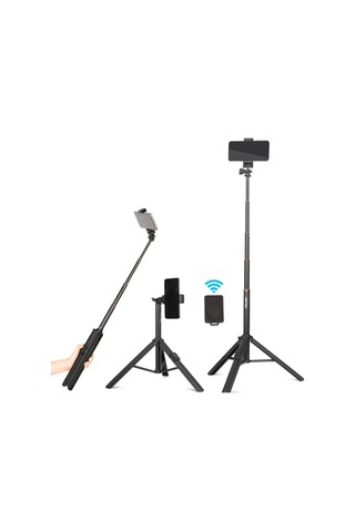 Cbtx Qingzhuangshidai Zp100 Alüminyum Alaşım Zemin Telefon Standı Canlı Bluetooth Telefon Selfie Sopa