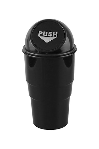 Createtech Tutucu Siyah Otomobil Depolama Kutusu - Evrensel Araç Çöp Kovası