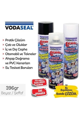 3 ADET Leak Fix Su Geçirmez Sızdırmaz Sprey 396 Gr BEYAZ