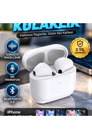 İphone 11 12 13 14 15 Uyumlu Tws Bluetooth 5.0 Kulaklık Gürültü Engelleme Ve Hd Mikrofon 00