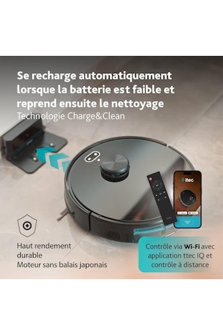 Ttec Navi Pro Çöp İstasyonlu Akıllı Robot Süpürge (Teşhir)
