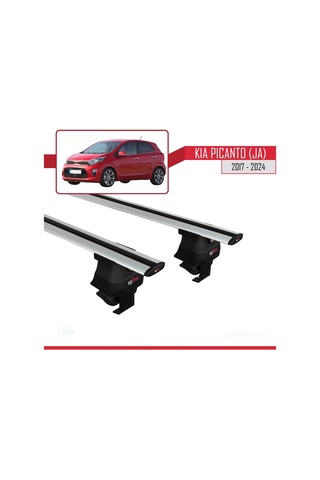 Kia Picanto Ja 2017 Ve Sonrası İle Uyumlu Ace-4 Ara Atkı Tavan Barı Gri