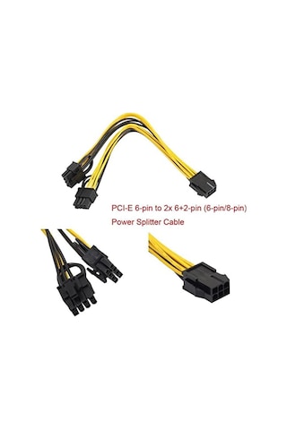 Px-4302-8 8 Pin To 2x8 Pin Psu Ekran Kartı Güç Çevirici Kablo