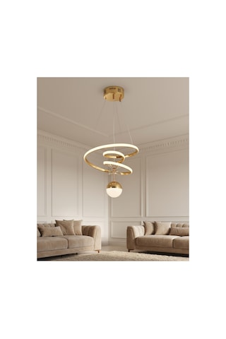Melis Mini Ledli Gold Avize Altın Altın