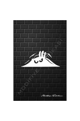 Bagajdan Bakan Adam Sticker Folyo - Beyaz - 20 X 8 Cm